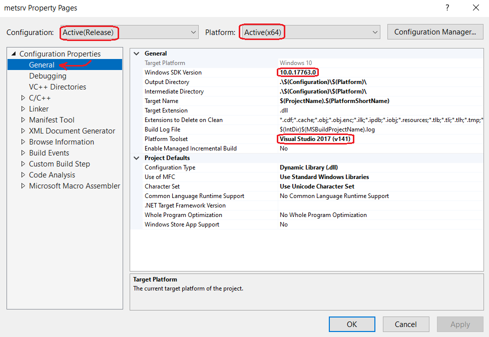 Опции для компилятора