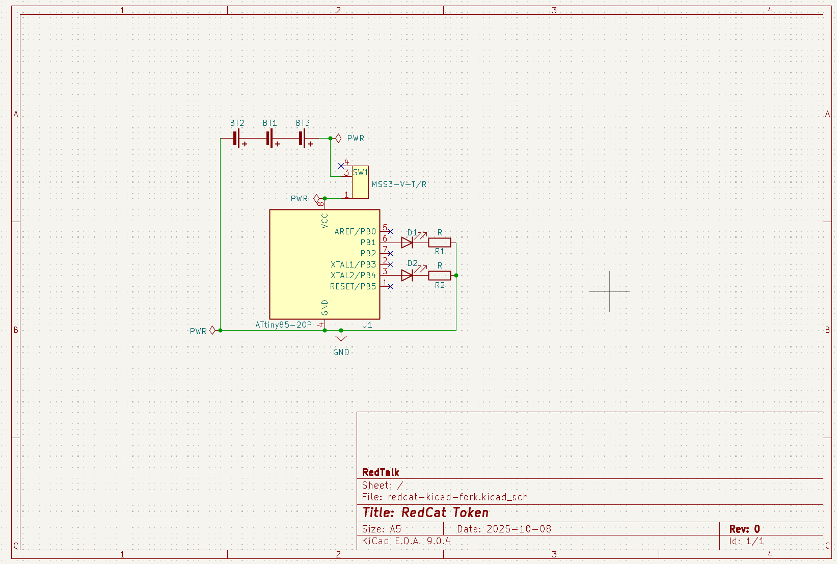 Электрическая схема в KiCAD