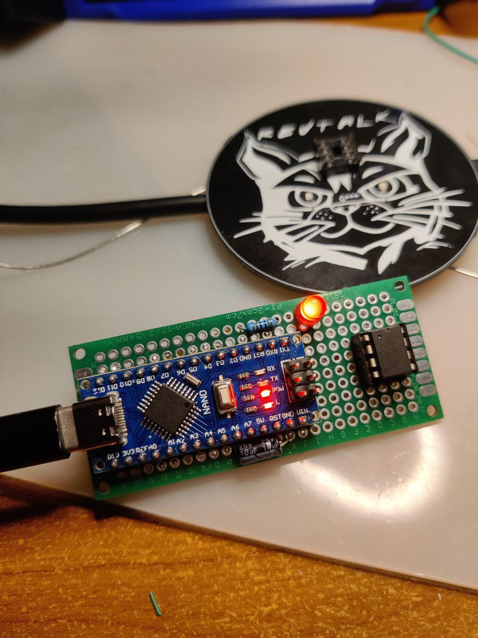 Arduino as ISP, вид спереди